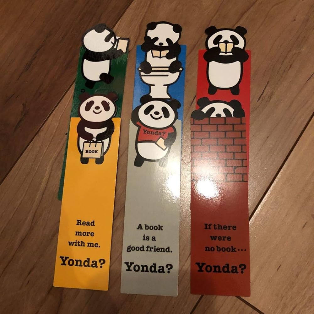 Amazon | レア Yonda？パンダ しおり セット 文庫 新潮文庫 本屋